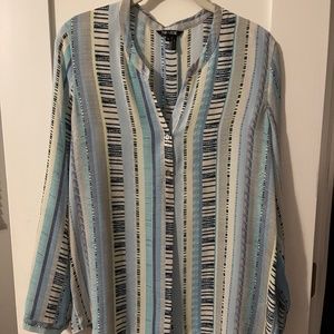 Nic @ Zoe stripped print blouse, M